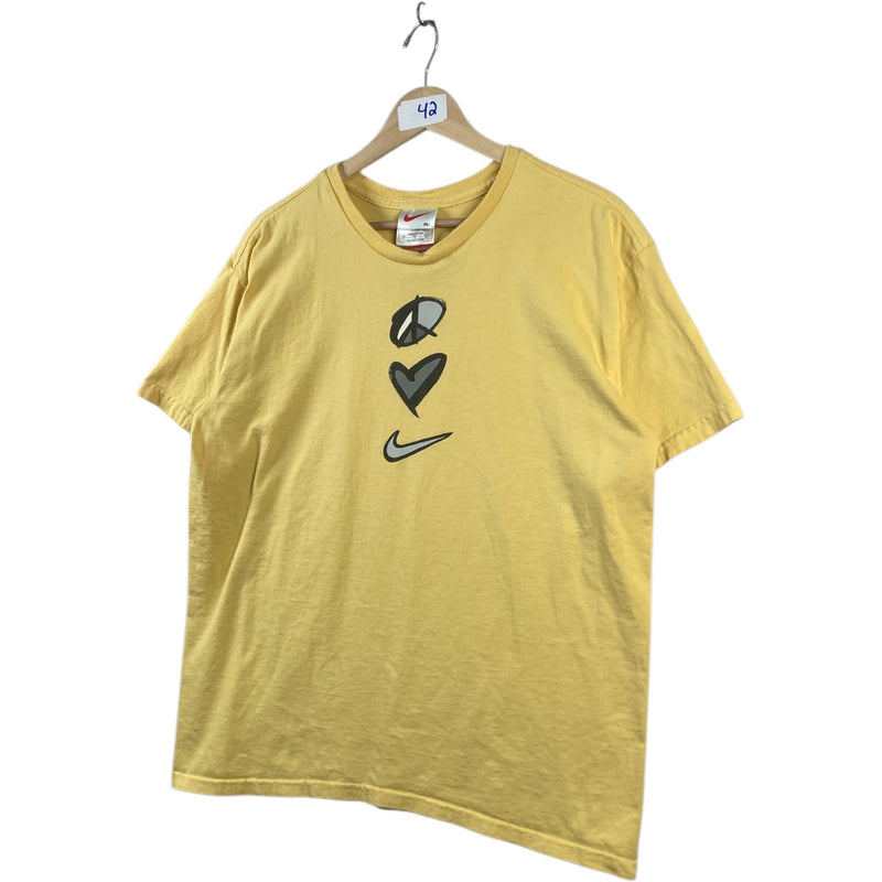 Vintage Nike Peace Love Swoosh T-Shirt