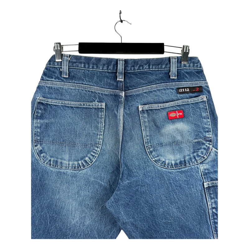 Vintage Dickies FR Cargo Denim Shorts 35