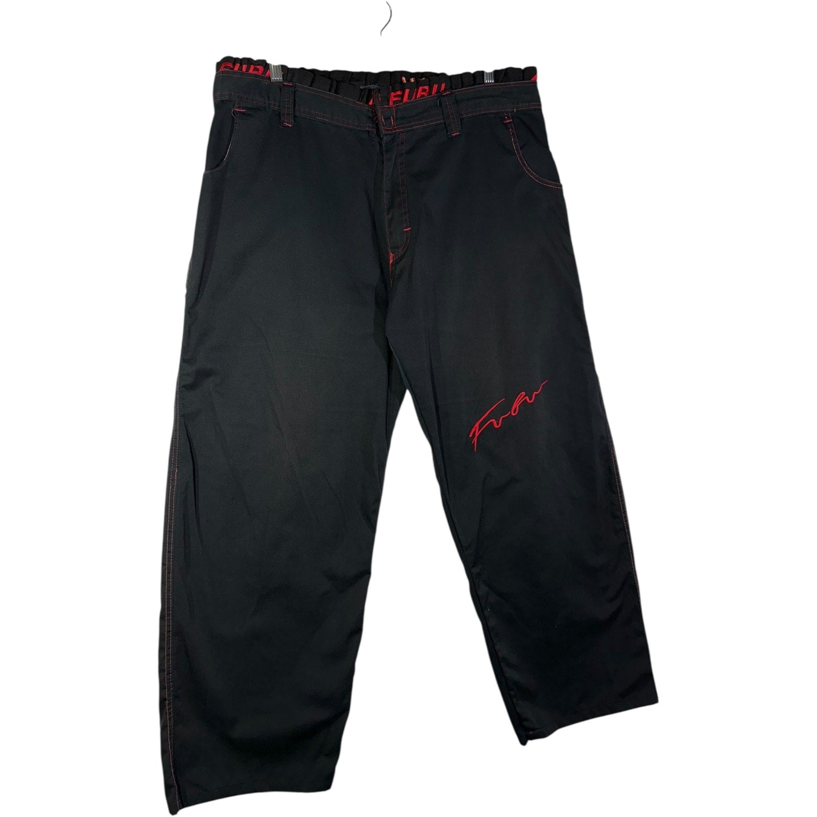Vintage Fubu Straight Leg Embroidered Pants
