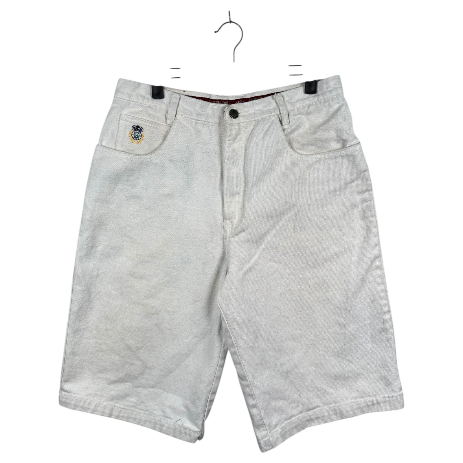 Vintage Southpole Embroidered Logo Denim Shorts 33