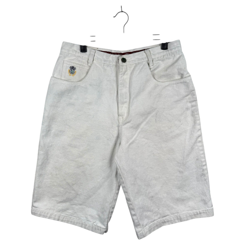 Vintage Southpole Embroidered Logo Denim Shorts 33