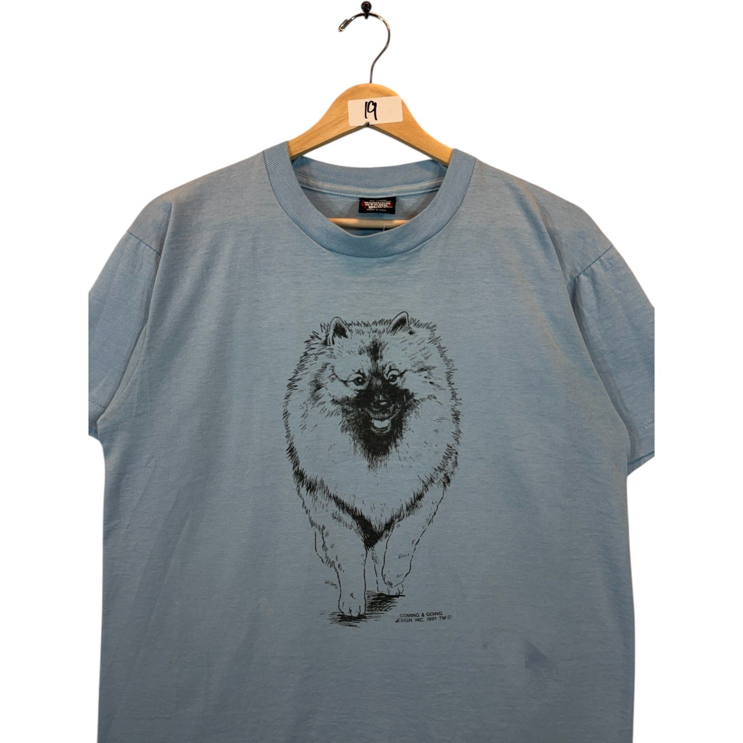 Vintage Coming & Going Design 1991 T-Shirt