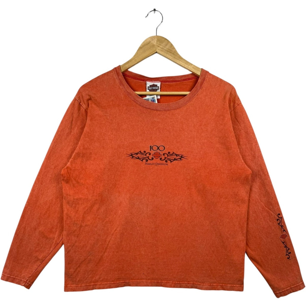 Vintage Harley Davidson 100 Years Anniversary Long Sleeve T-Shirt
