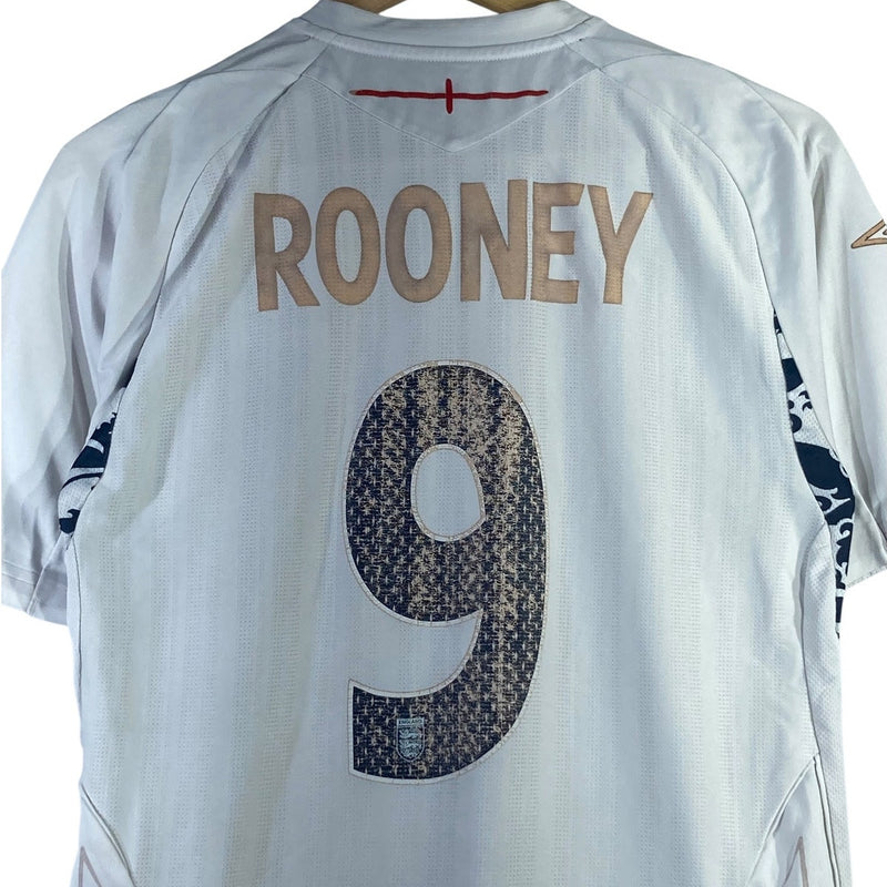 Vintage England Umbro #9 FIFA Soccer Jersey