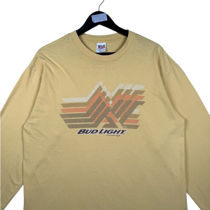 Vintage Bud Light Retro Logo Graphic Long Sleeve