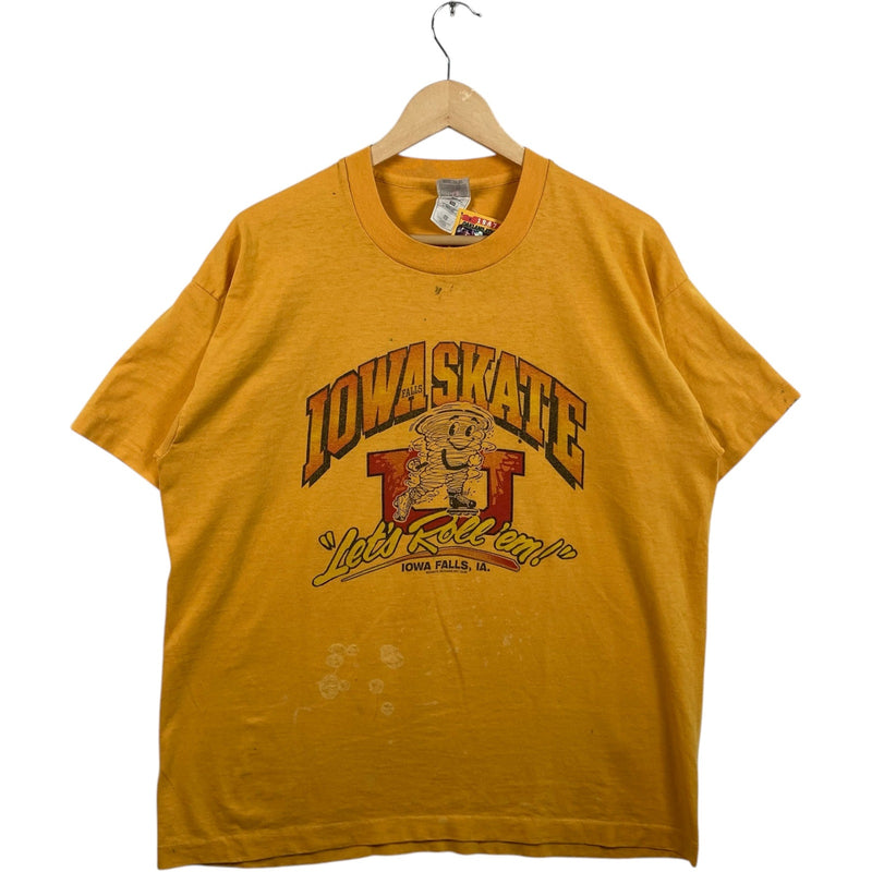 Vintage Iowa Falls Skate University Cyclones Arch Spellout Tee