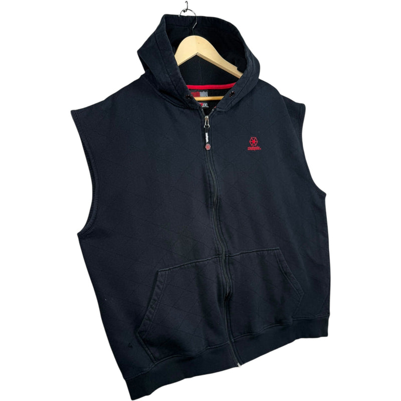 Vintage South Pole Quilted Sleeveless Hoodie