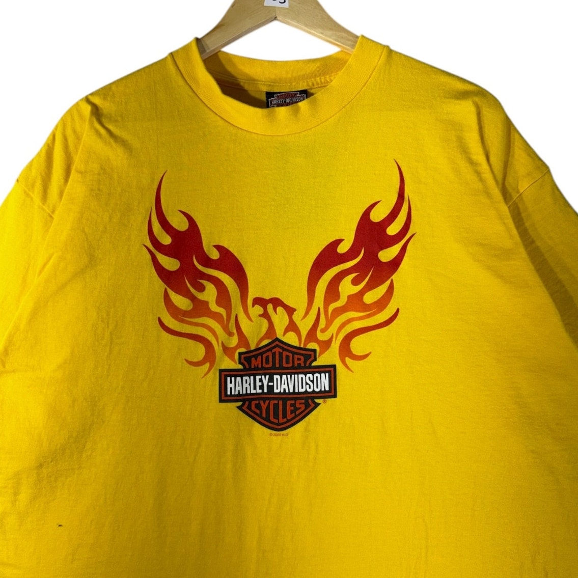 Vintage Harley Davidson Tribal Flame Eagle Graphic T-Shirt
