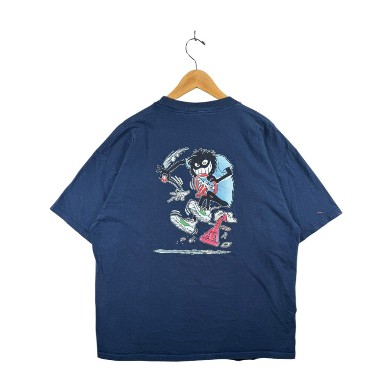 Vintage Flaming Wrench Hot Rod Graphic T-Shirt