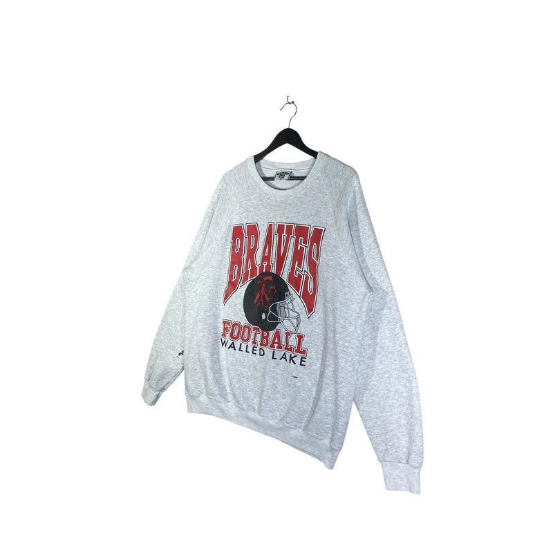 Vintage Walled Lake Braves Football Crewneck