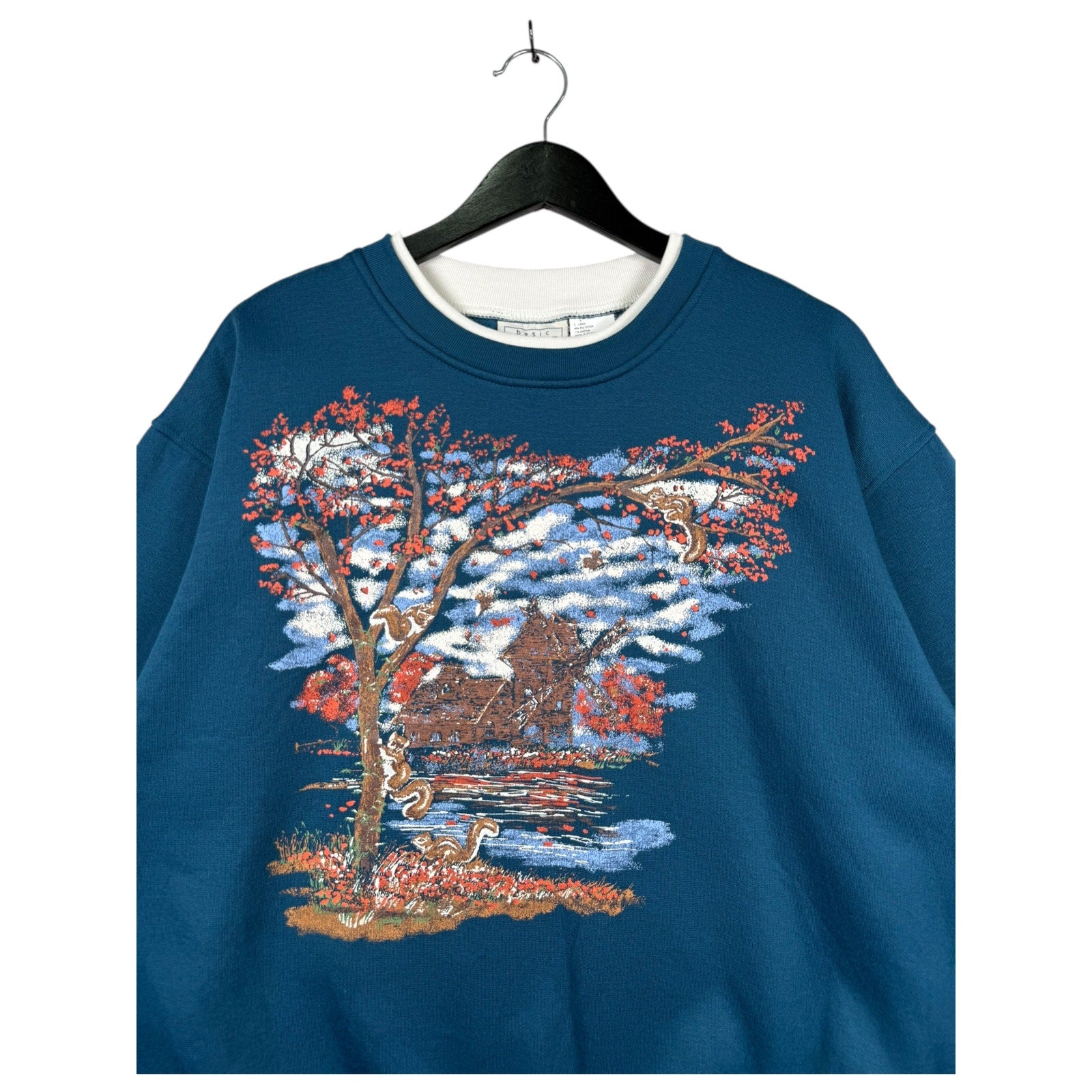 Vintage Autumn Cabin Crewneck