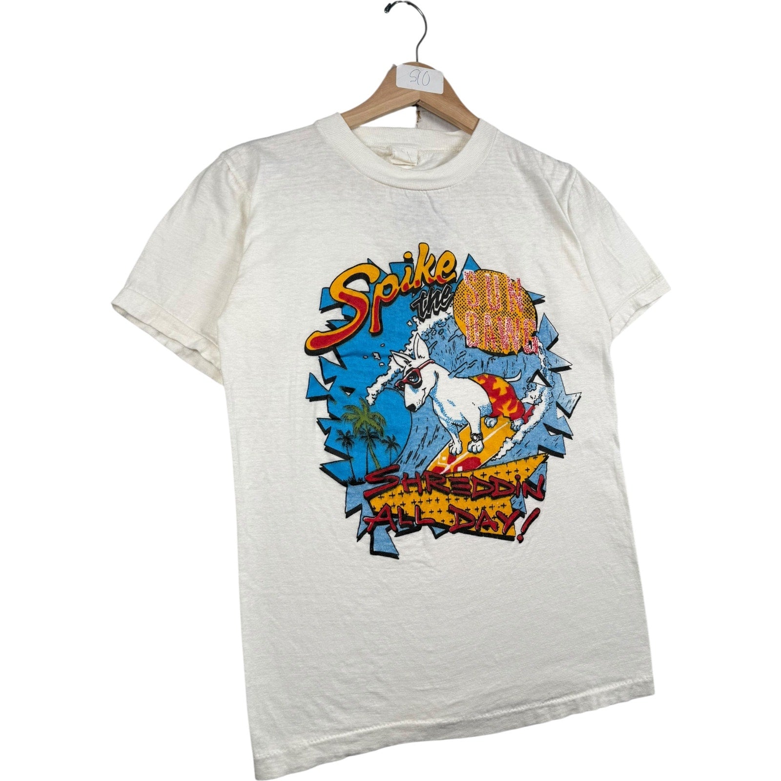 Vintage Spike the Surf Dawg Surfing T-Shirt