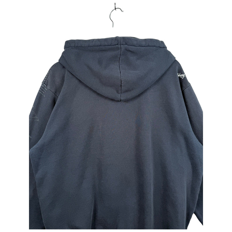 Vintage Billabong Full Zip Drawstring Hoodie