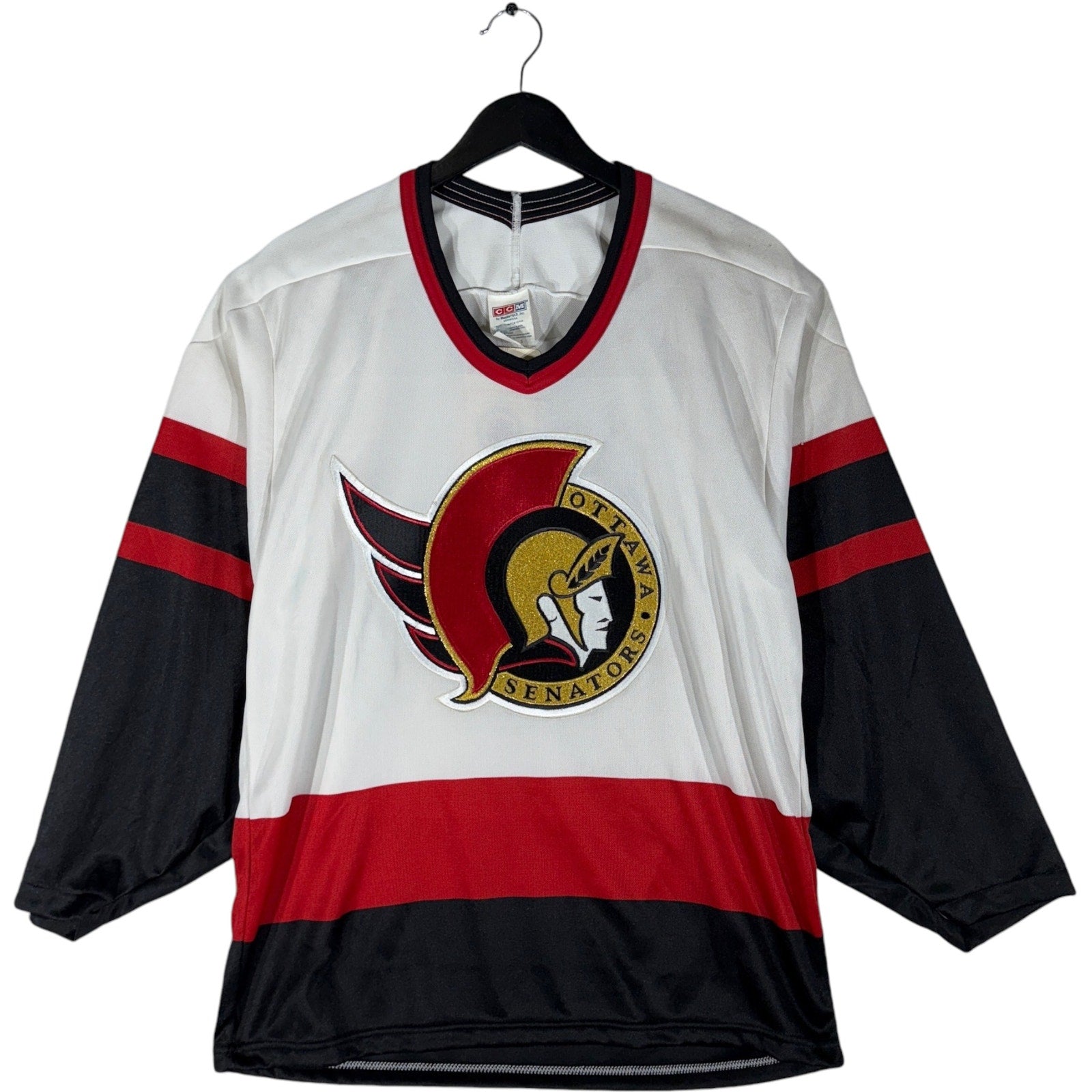 Black ottawa senators jersey on sale