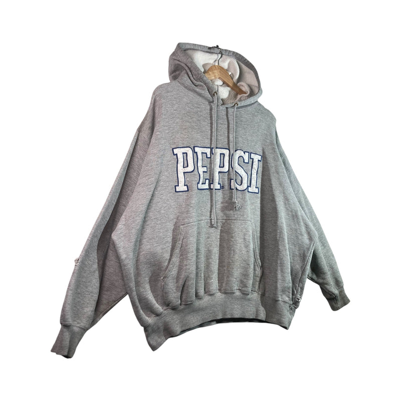 Vintage Pepsi Logo Embroidered Hoodie