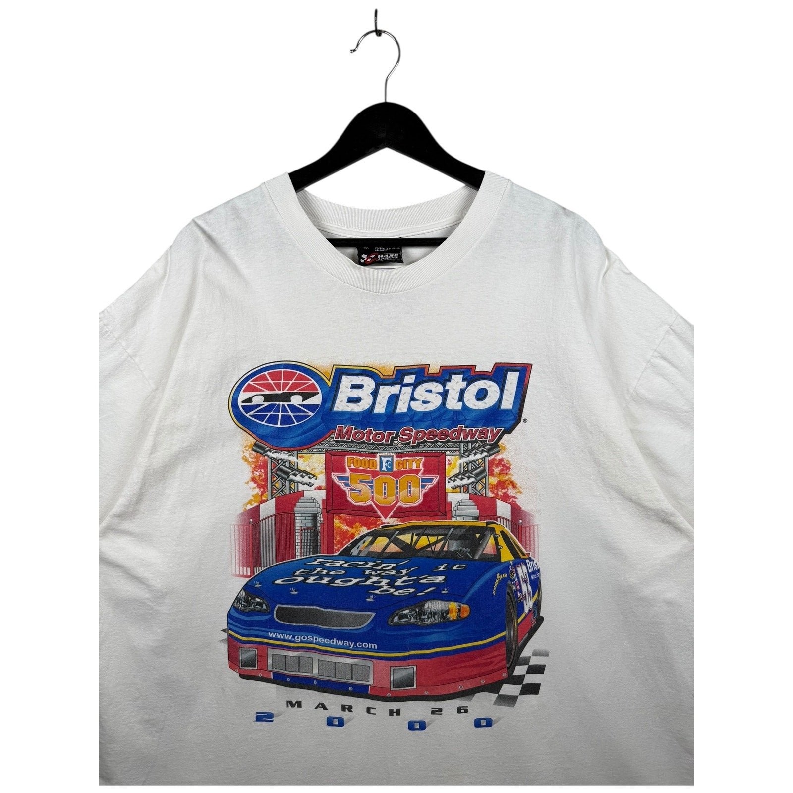Vintage Bristol Motor Speedway Food City 500 NASCAR Racing T-Shirt