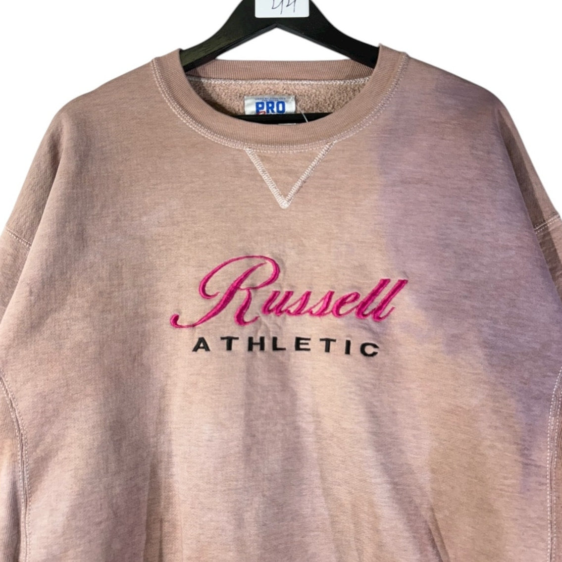 Vintage Russell Athletic Embroidered Spell Out Logo Crewneck