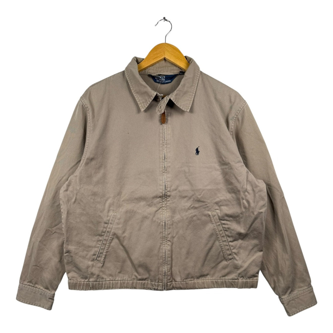 Vintage Polo Ralph Lauren Khaki Harrington Full Zip Jacket