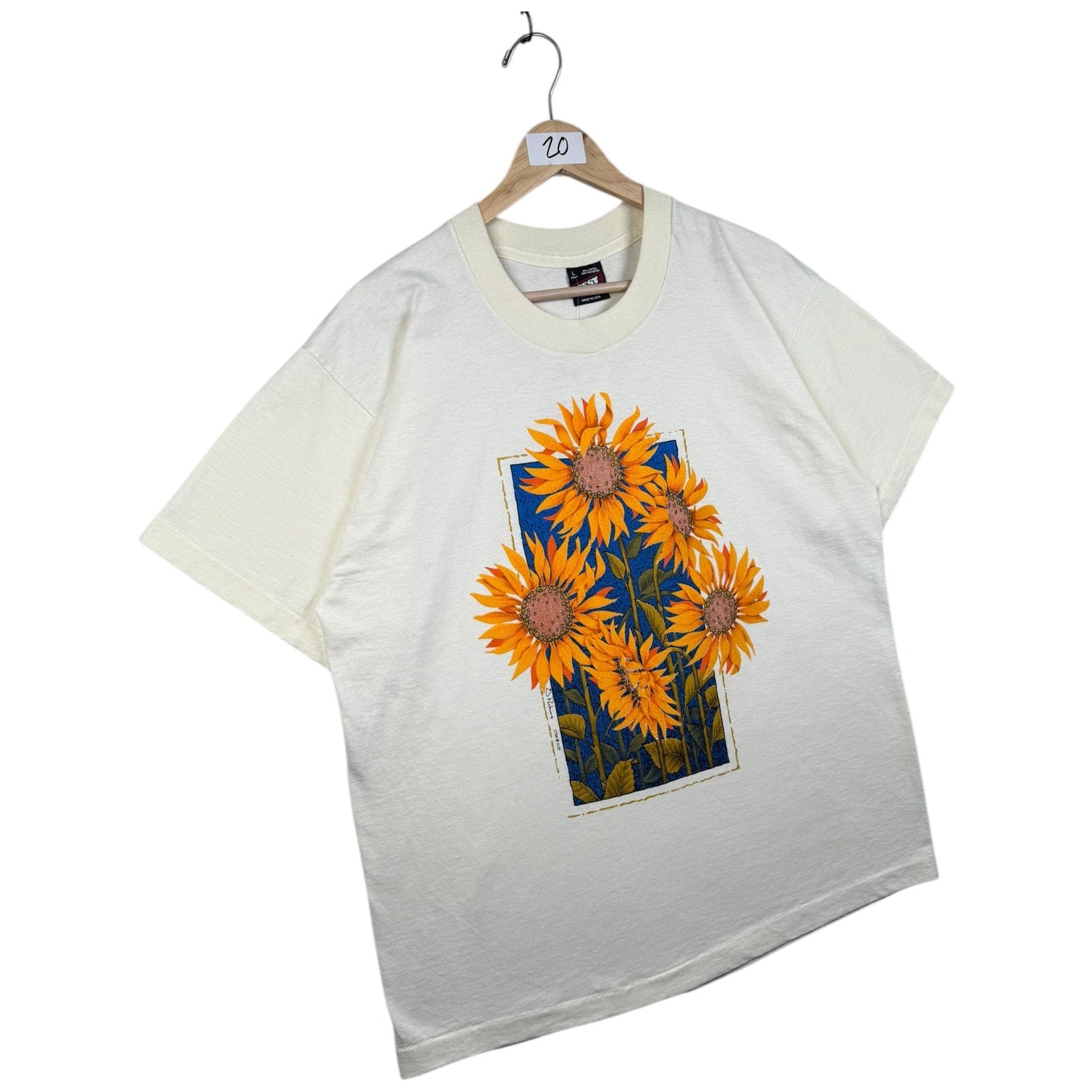 Vintage Sunflower Floral Graphic T-Shirt