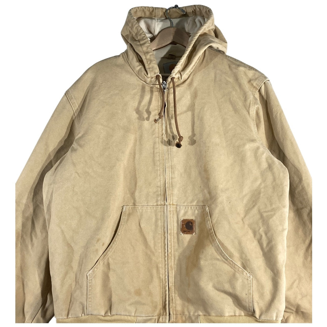 Vintage Carhartt Hooded Duck Full Zip Work Jacket