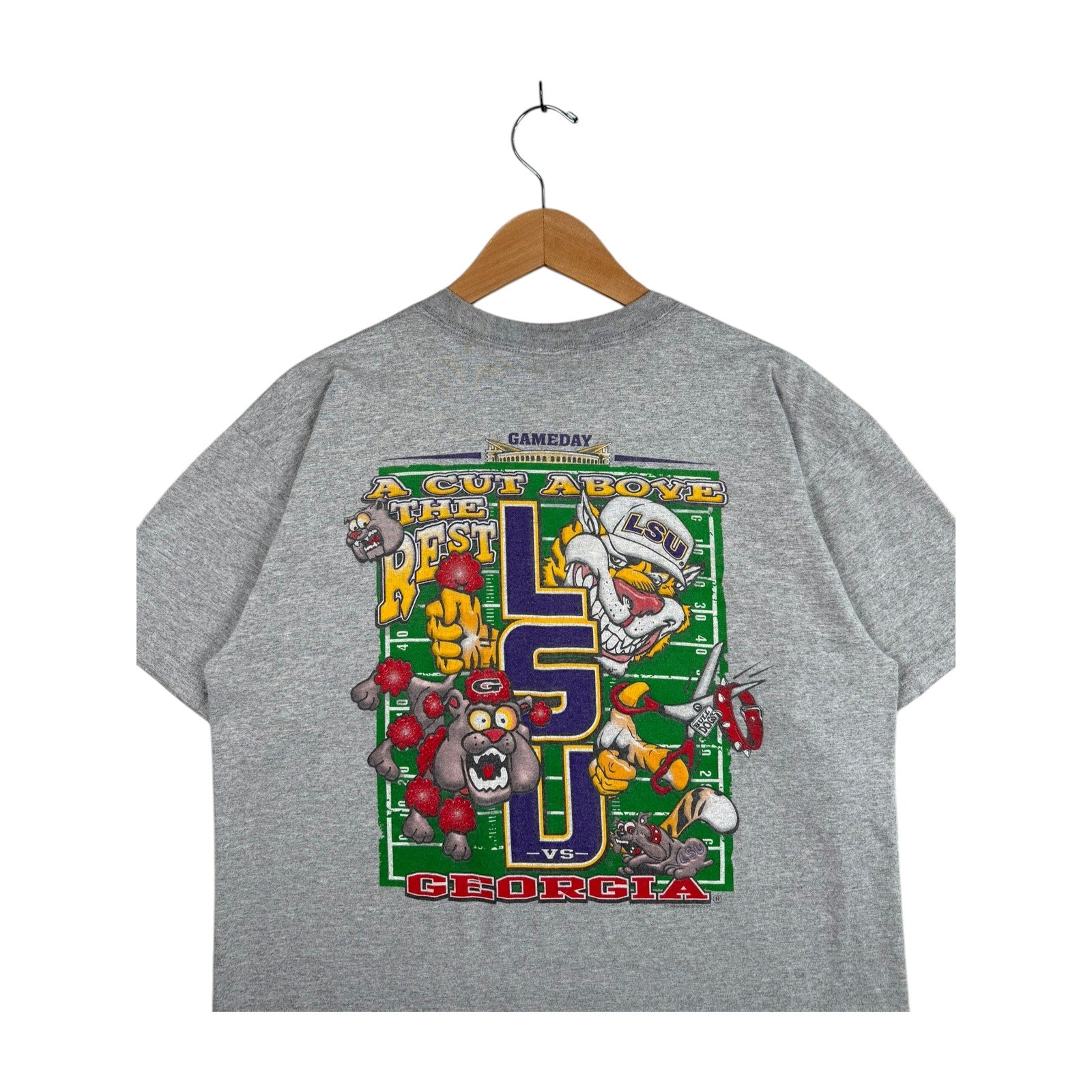 Vintage LSU Tigers vs Georgia Bulldogs Gameday Rivalry T-Shirt