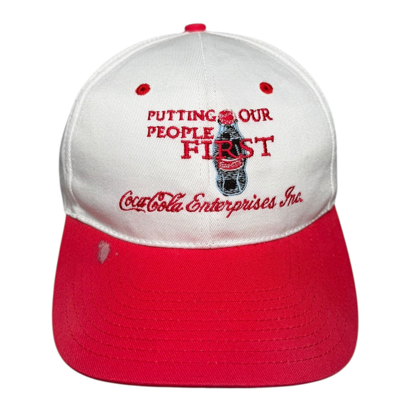 Vintage Coca-Cola "Putting Our People First" Toppers Snapback Hat
