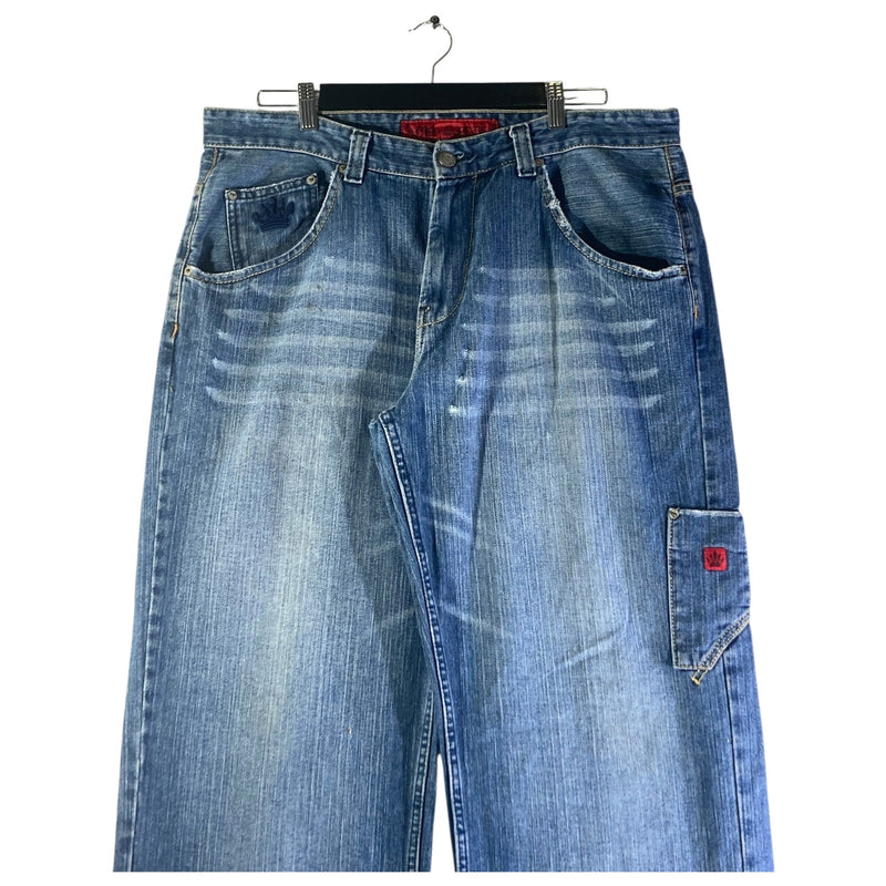 Vintage JNCO Straight Leg Cargo Denim Jeans 38x30