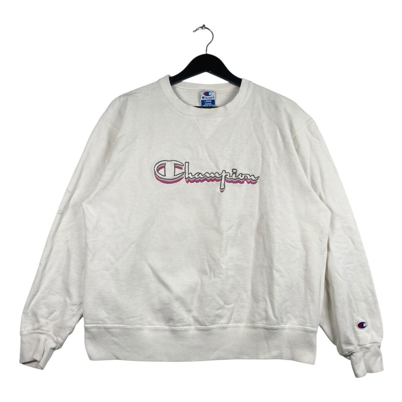 Vintage Champion Embroidered Logo Crewneck