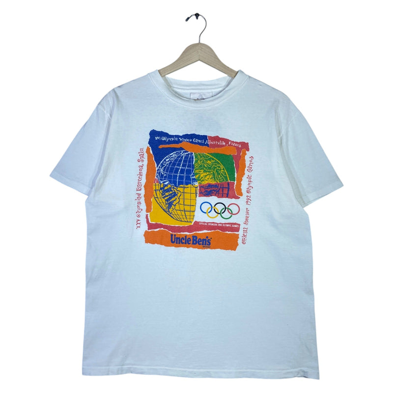 Vintage Adidas Uncle Ben's Olympics Winter Games T-Shirt 1992