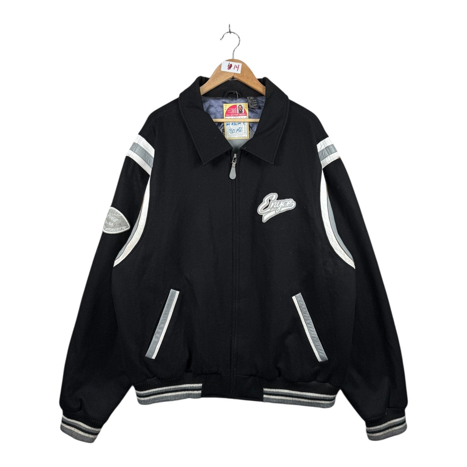 Vintage Enyce Logo Embroidered Bomber Jacket