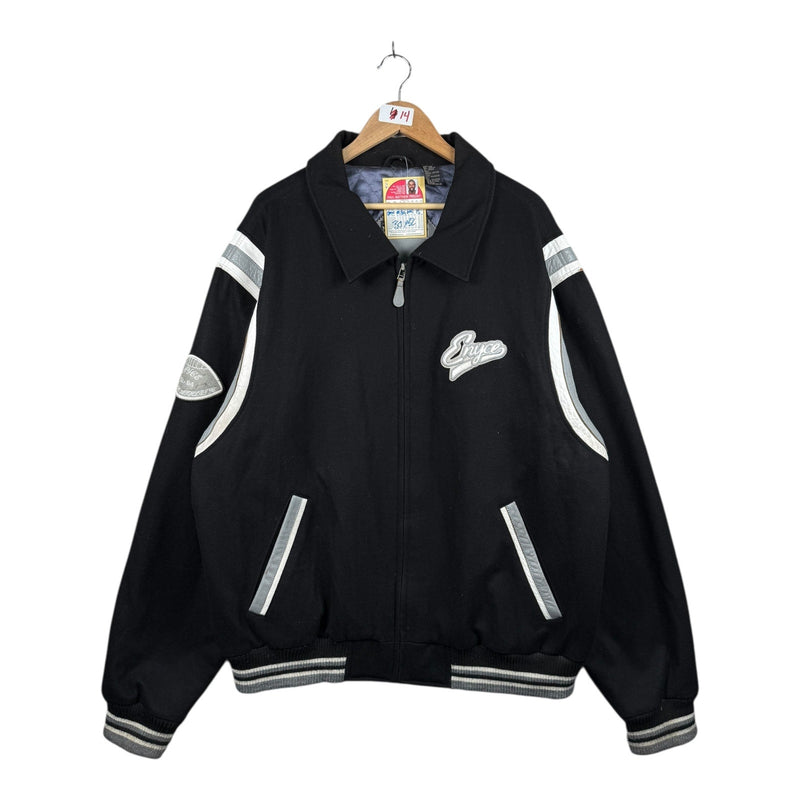 Vintage Enyce Logo Embroidered Bomber Jacket