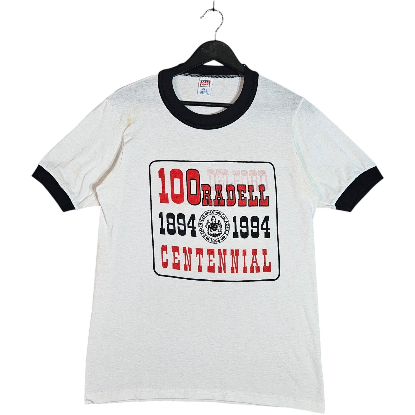 Vintage Delford Radell Centennial Ringer Shirt 1994