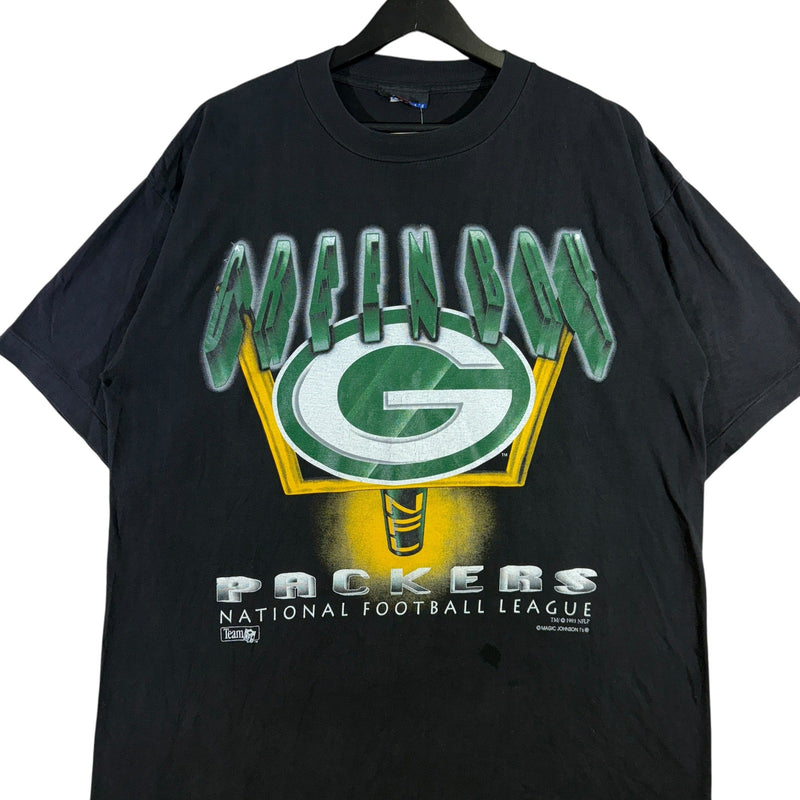 Vintage Green Bay Packers Big Team Logo NFL Tee