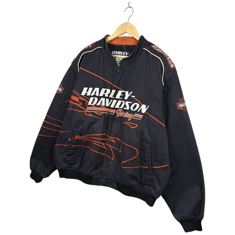 Vintage Harley Davidson Eagle Graphic Racing Jacket