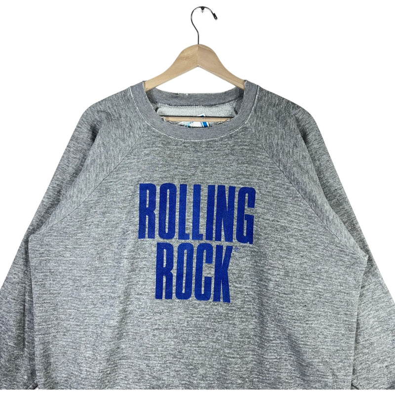 Vintage Rolling Rock Spellout Beer Crewneck