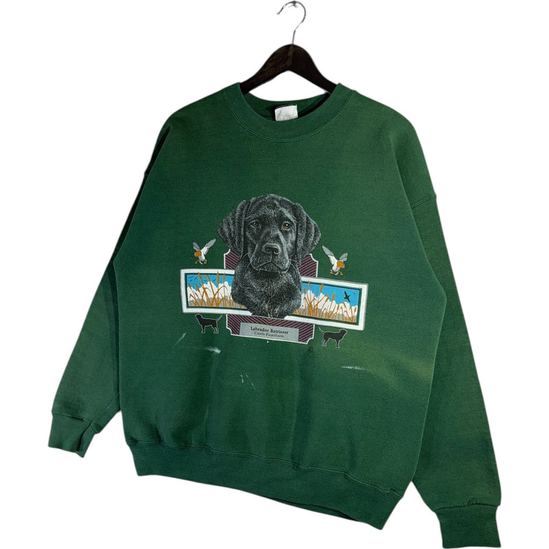 Vintage Labrador Retriever Dog Graphic Crewneck