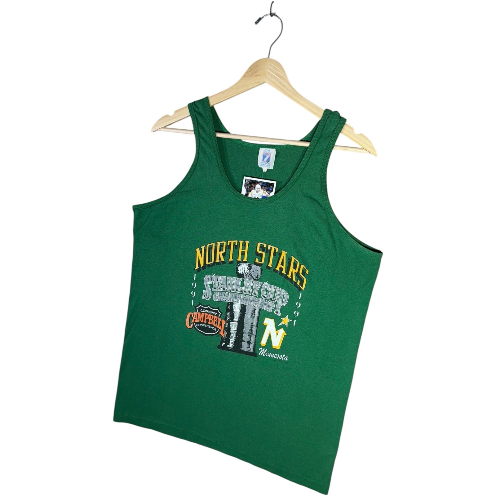Vintage Minnesota North Stars Stanley Cup NHL Tank Top 1991