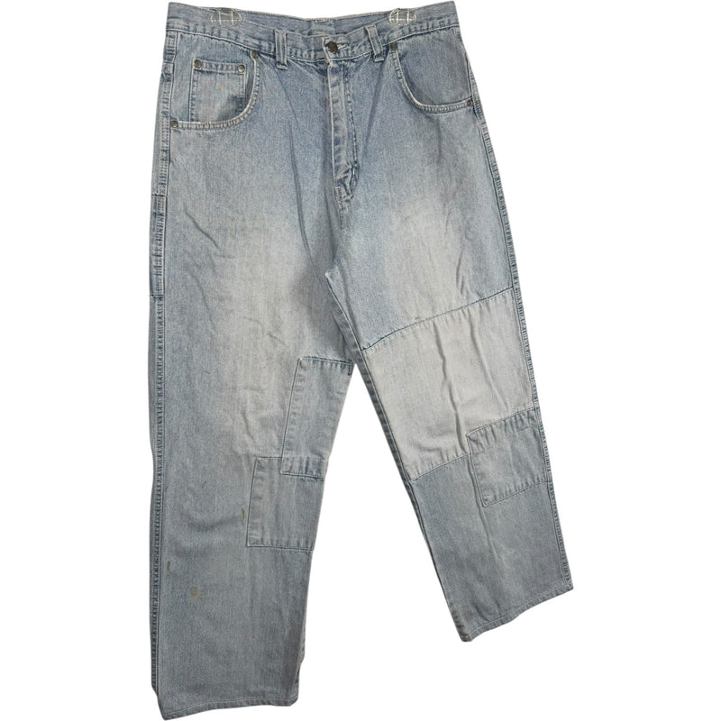 Vintage Naika Patchwork Carpenter Denim Pants 35