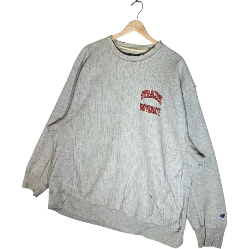 Vintage Syracuse University Striped Mullet Crewneck