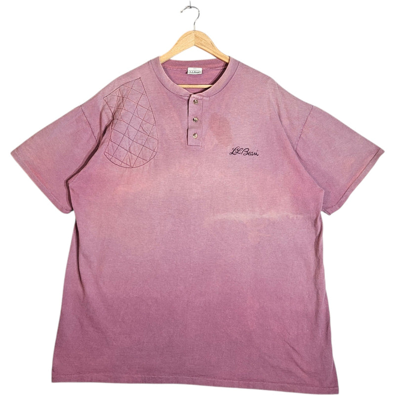 Vintage L.L. Bean Logo Spellout Henley Tee
