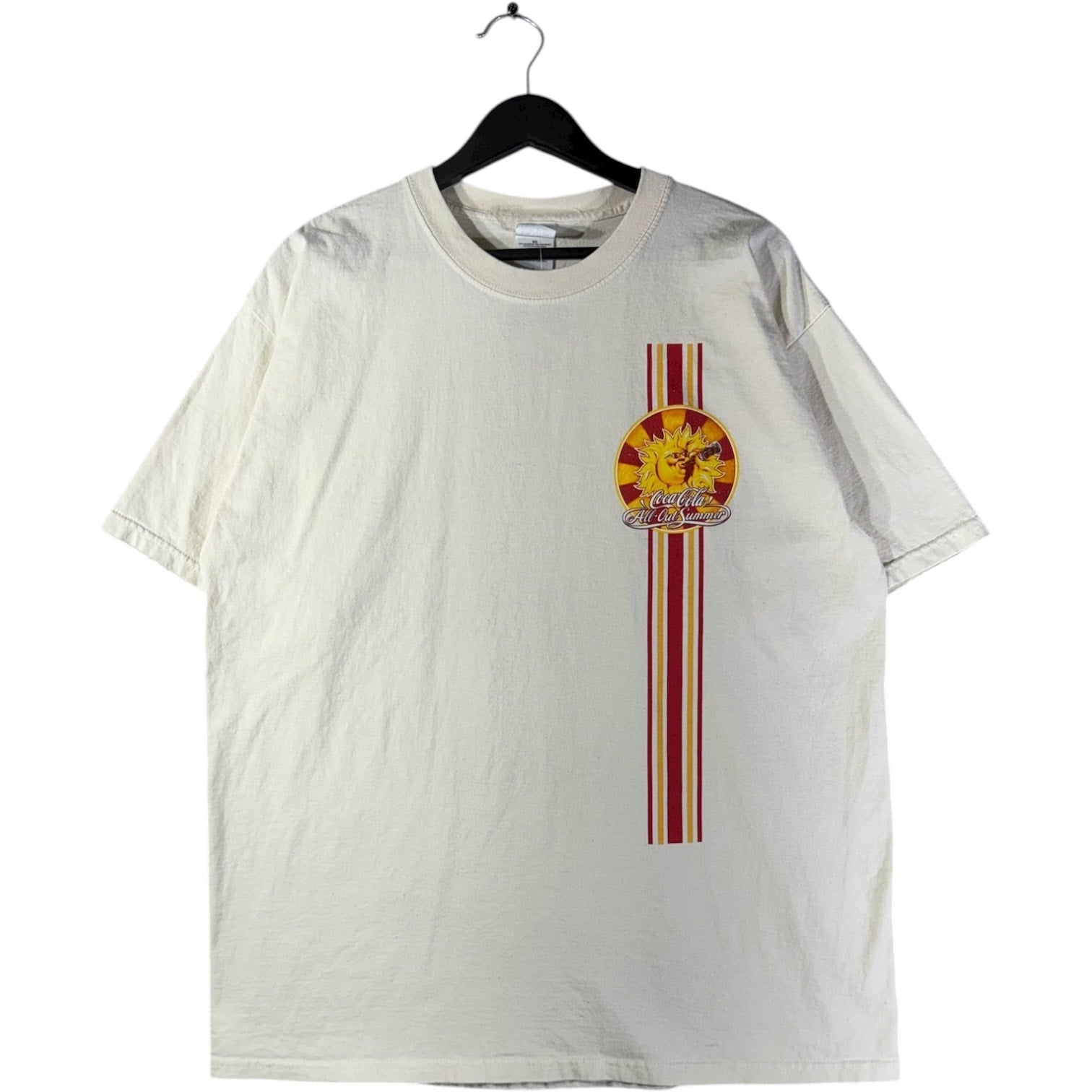 Vintage Coca-Cola Racing Stripe Graphic T-Shirt