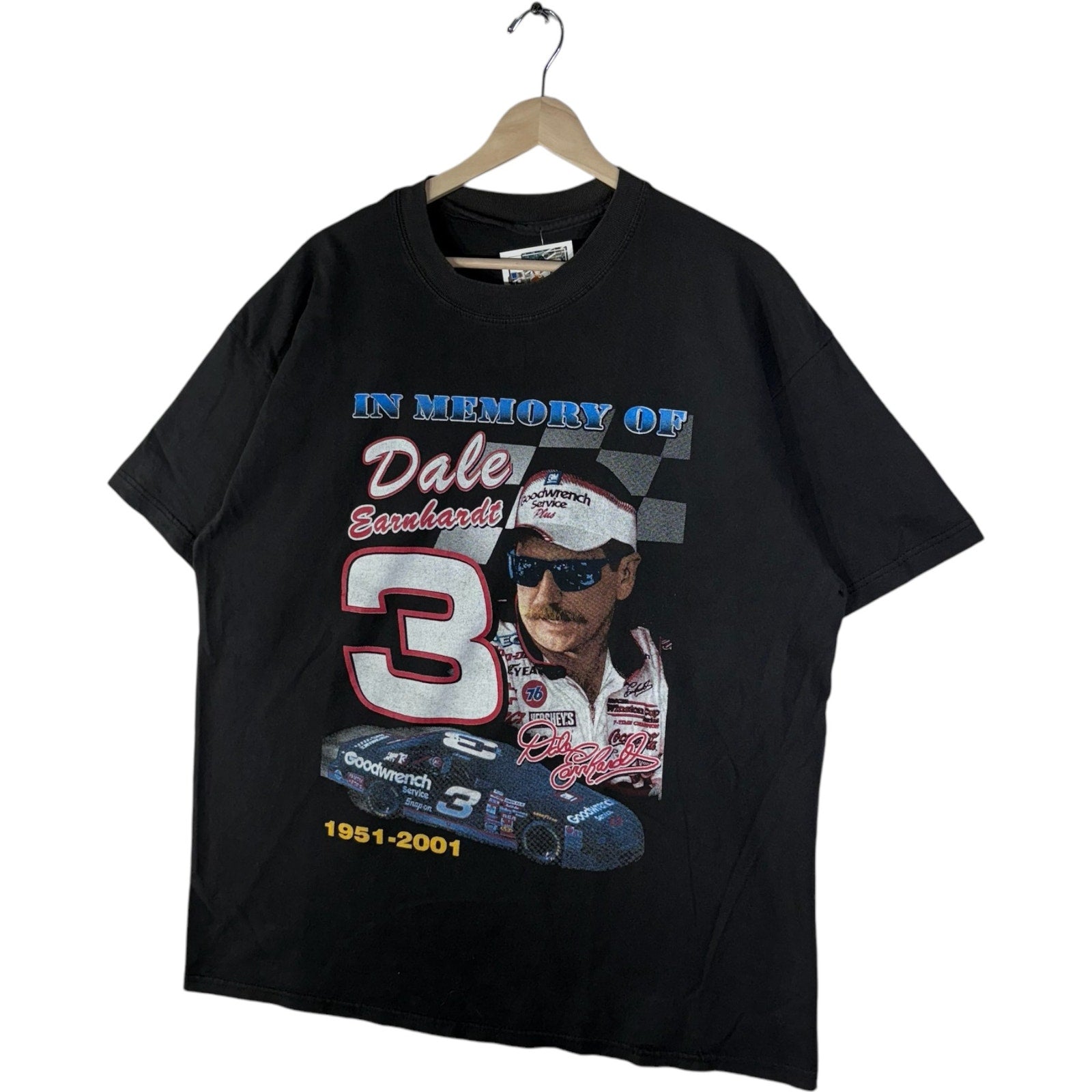 Vintage Dale Earnhardt Memoriam NASCAR Tee 2001