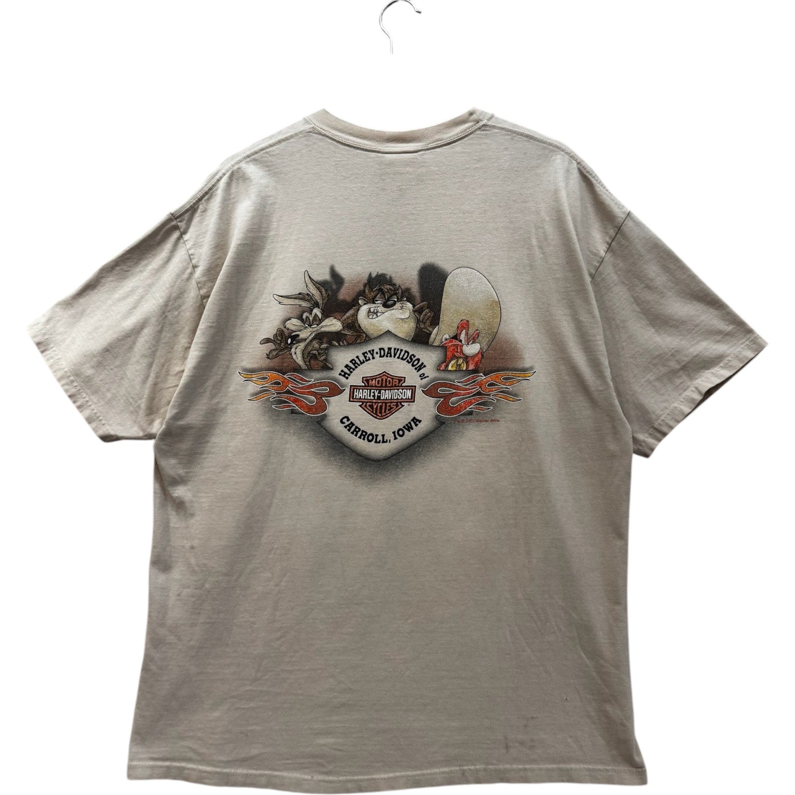 Vintage Harley Davidson Looney Tunes Taz Carroll, IA Tee