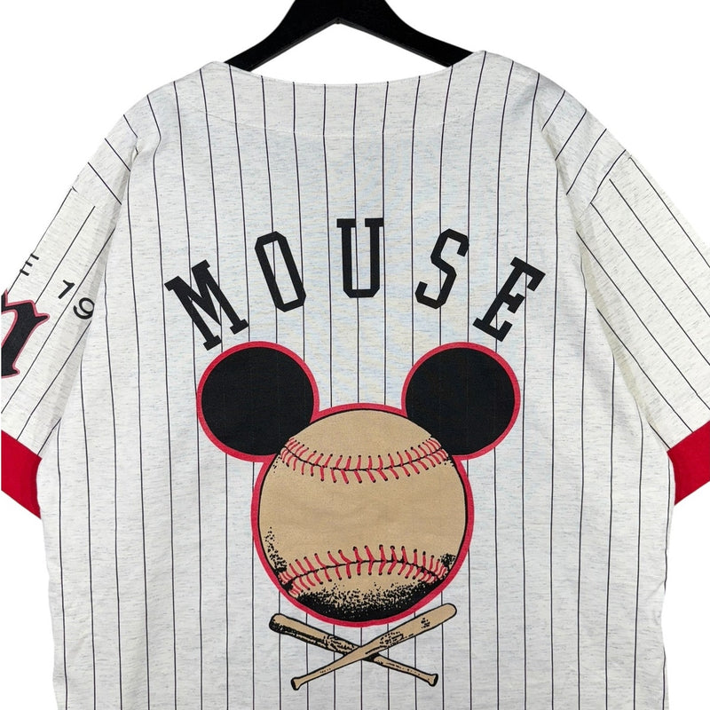 Vintage Disney Mickey Mouse 1 Striped Jersey Shirt NWT