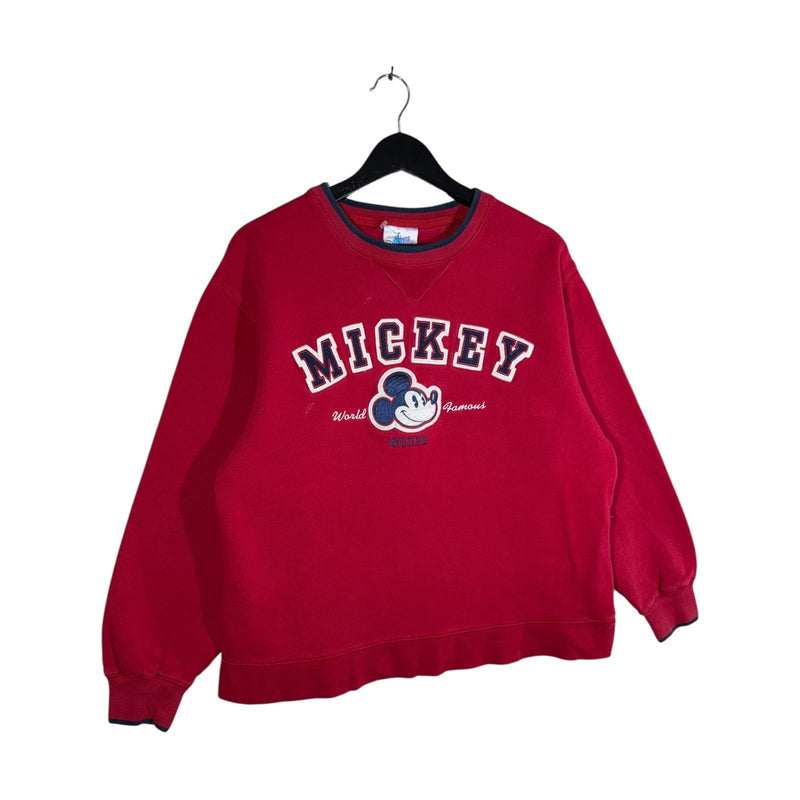 Vintage Disney Mickey Mouse Embroidered Crewneck