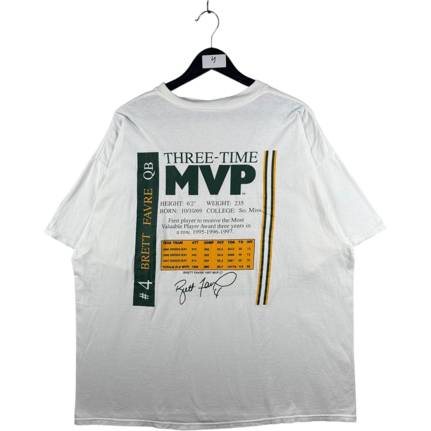 Vintage Brett Favre MVP NFL T-Shirt