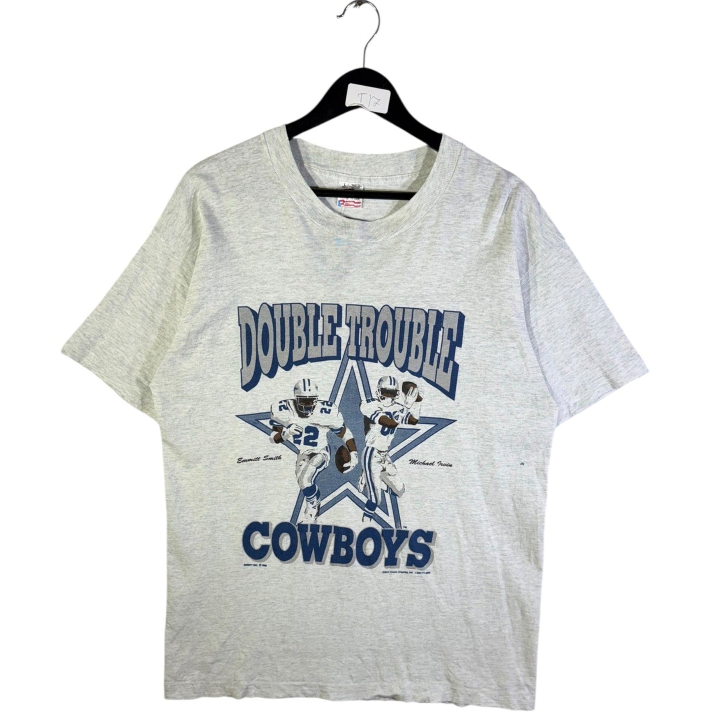 Vintage Dallas Cowboys Double Trouble Emmitt Smith Michael Irvin NFL T-Shirt