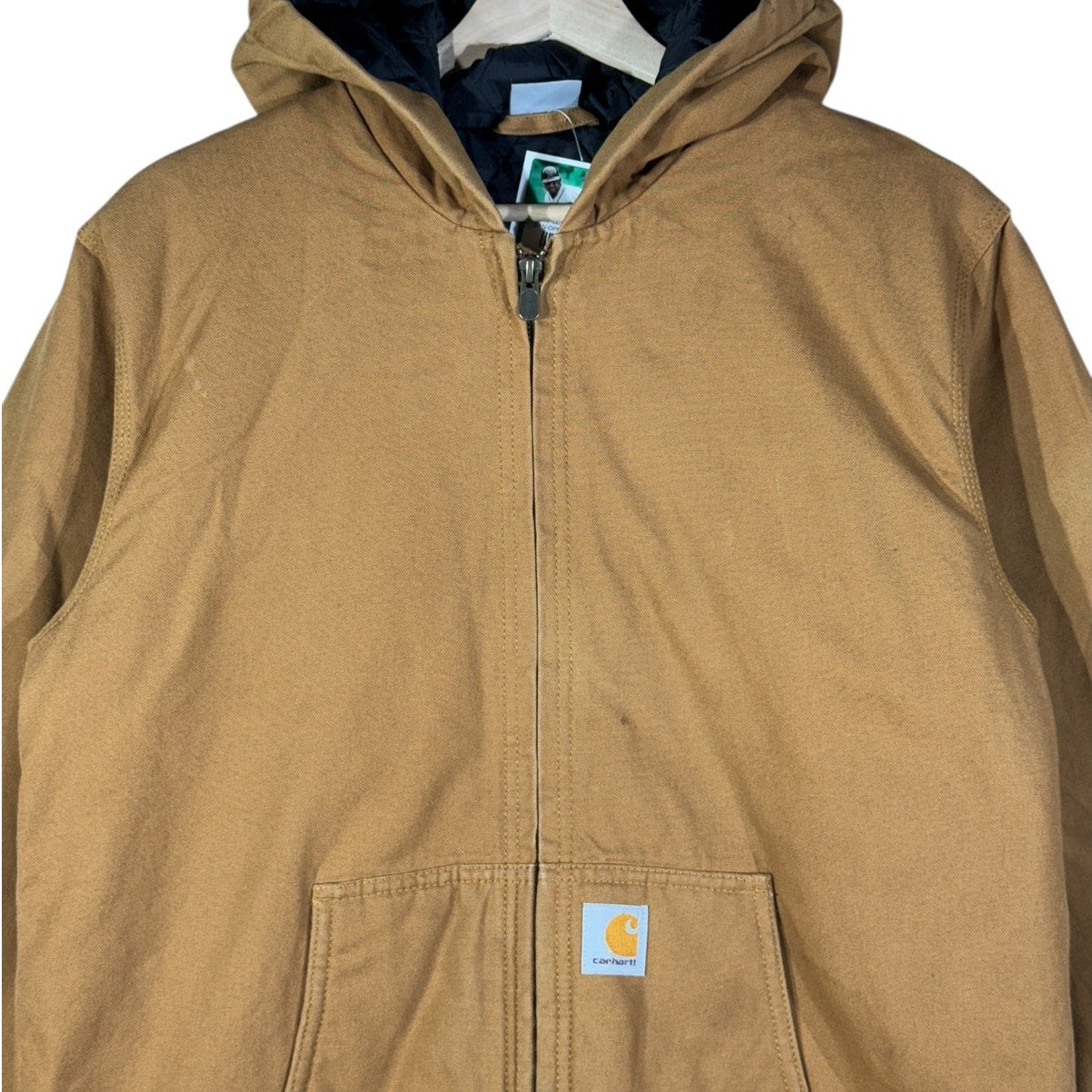 Vintage Carhartt Insulated Full Zip Canvas Hooded Jacket