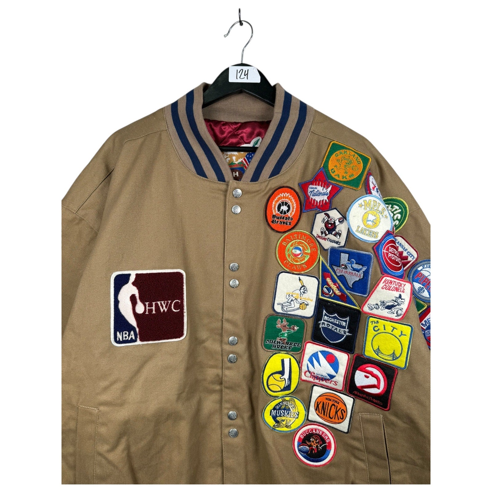 Vintage NBA Hardwood Classics Mitchell & Ness Patch Varsity Jacket