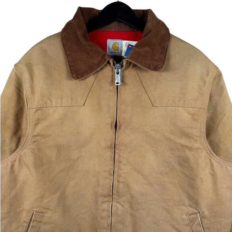 Vintage Carhartt Canvas Corduroy Collar Bomber Jacket